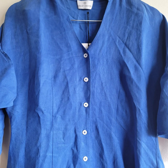 CHLOE KRISTYN,‎ Elizabeth Dress, Cobalt, Size Small - NWT - Picture 7 of 12